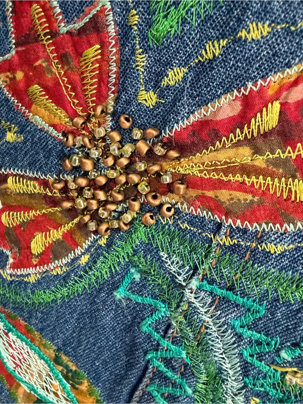 Coldwater Creek Embroidered Blue Denim Jacket - Women's - Picture 10 of 10